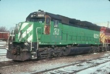 WC 6511 SD-45 (WISCONSIN CENTRAL - BN) --- Original Slide T6-6