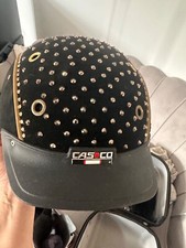 Equestrian Casco Dressage or show-jumping  helmet . Black with crystals 