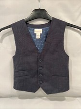 MONSOON BOYS SMART BLUE WAISTCOAT SIZE 5 YEAR OLD