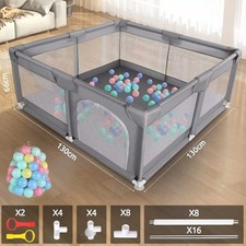 Large Baby Playpen Kids Toddlers Infant Child Saftety Yard Activity Center UK