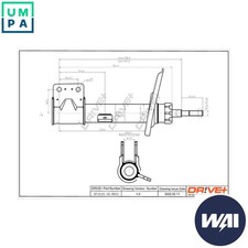 SHOCK ABSORBER DP1610.10.0024 FOR PEUGEOT PARTNER/Platform/Chassis/TEPEE/Box