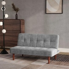 Modern Double Upholstered Sofa Bed Scandinavian DesignConvertible Sleeper