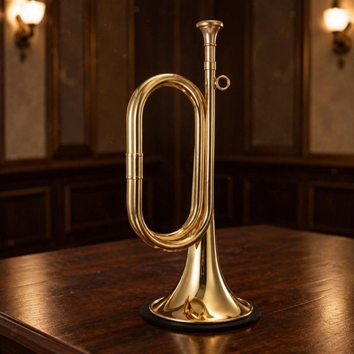 Brass musical horn - brass,