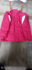 Parallel women ski jacket size M dark pink in used condition, fleece lined.