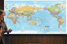150 X 100 CM  MAP OF THE WORLD