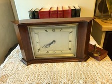 Vintage Elliot Of London Mechanical Clock/Full Working Order /Retro Triangular