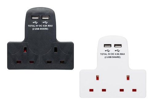Plug socket adaptor way 13a - adaptor, 2