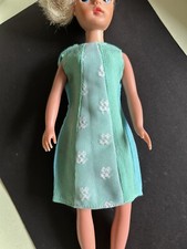 🧡 Vintage 1970s Sindy Doll, Tammy Doll Size Chiffon DRESS - VGC