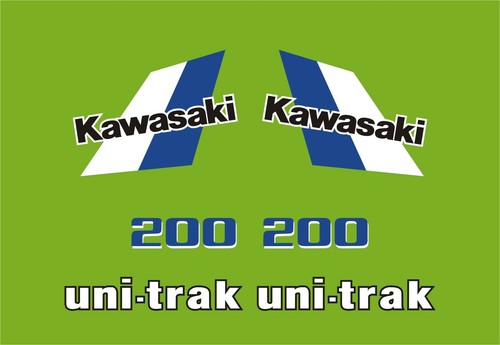 Kawasaki kdx 200 1987 - kdx, decal