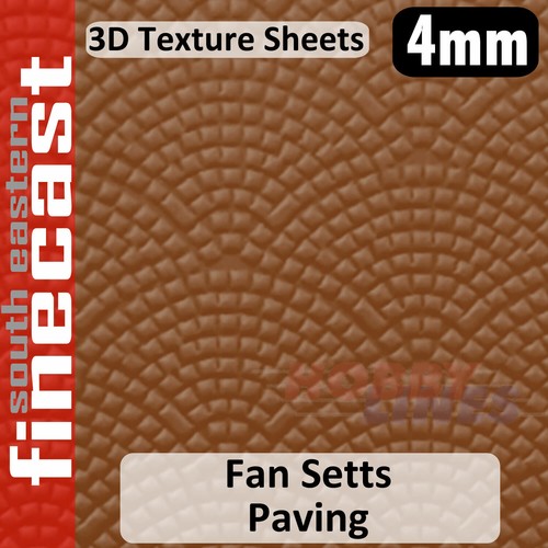 Paved roadway fan - fan, cobble