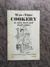 War Time Cookery - Vintage Cookbook 1940, WWII Rationing Recipes