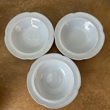 Set Of Three, Vintage Johnson Brothers ‘Greydawn’ Pattern Dessert Bowls, 16cm