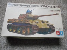 VINTAGE TAMIYA 1/35 PANTHER TANK (MOTORIZED) Kit No.MT123---- ASSEMBLED