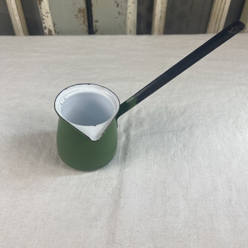 Vintage green enamel turkish - vintage,