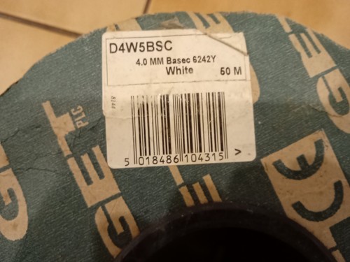 6242y electric cable 4mm - electric, twin