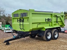 HM 12 Tonne 1213 Model, Twin Axle Grain Trailer Hyd Door and Rollover sheet, ...