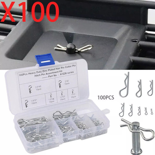 100pcs steel clips spring - r,