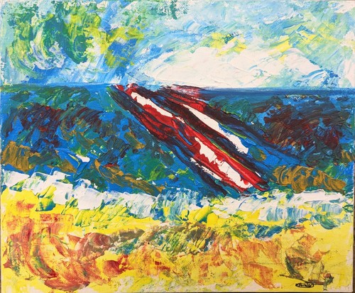 Dawlish seascape abstract - dawlish,
