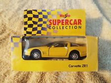Maisto Supercar Corvette ZR1. IN DAMAGED BOX/CLEAR PLASTIC CRACKED