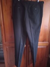 MENS BNWT PRIMARK BLACK SUIT TROUSERS 36 WAIST 32 LEG SLIM FIT POLYESTER VISCOSE