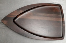 Vintage Brasilia Brazilian Rosewood Jacaranda Atomic Serving Board 2.5kg RARE