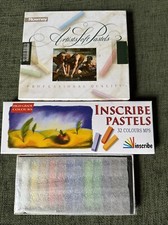 3 X Soft Pastel Sets Rowney -Colours Used, Inscribe 32. O355