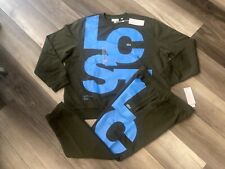 NWT Lacoste Men Tracksuit Matching Set Green Sweatshirt XXXL and Sweatpants XL