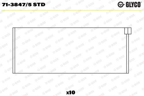 Connecting rod glyco 3847 - connecting,