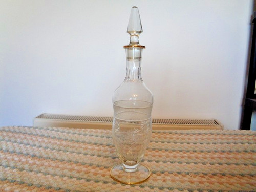 Art deco sherry decanter - art,