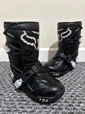 **MINT** FOX COMP 5k PeeWee Youth Kids Child’s Motocross MX Boots - UK 11, EU 30