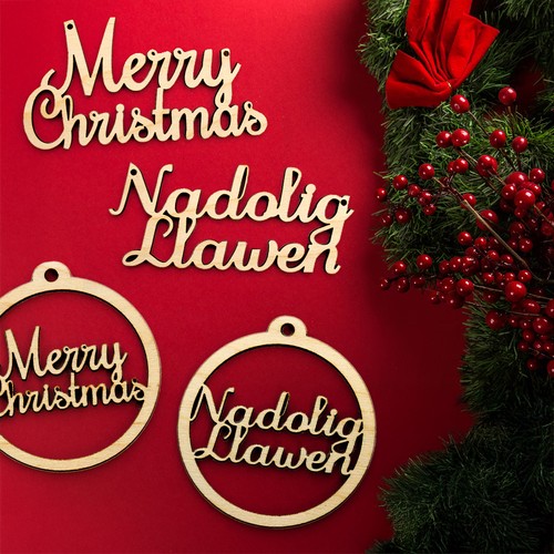Welsh christmas baubles - christmas,