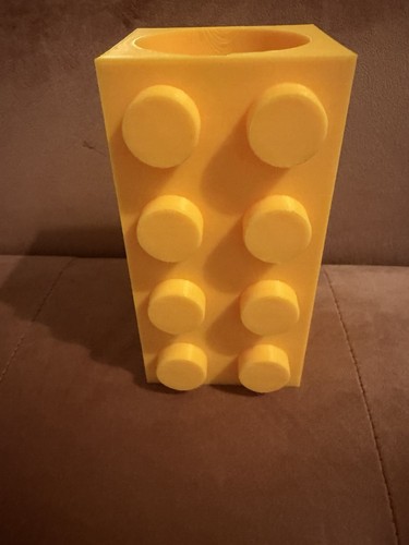 Plastic brick style printed - 3d,