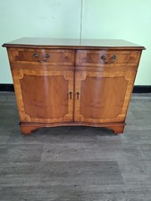Yew Wood Hifi Cabinet