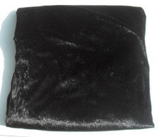 Black Velour Velvety Bed Or Sofa Throw 160x253cm Approx