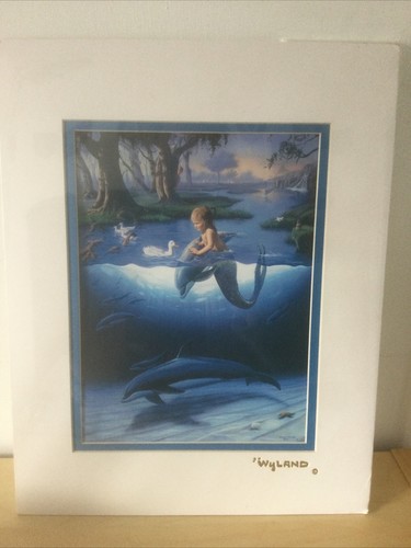 1994 wyland littlest mermaid - wyland,