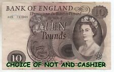 ENGLISH TEN £10 POUND BANK NOTE CHOICE OF NOTE AND CASHIER