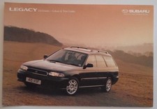 SUBARU LEGACY 2.0 LITRE ESTATE orig 1998 UK Mkt Colour & Trim Brochure - LX GLS