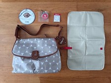 Babymel Jumbo Dot Satchel Baby Changing Bag & Mat! Used ONCE! With Tags!