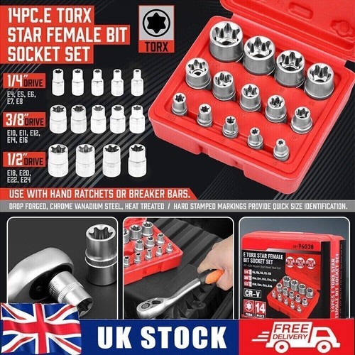 14x torx socket - e, set
