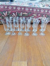 12 small glass Sherry Glasses