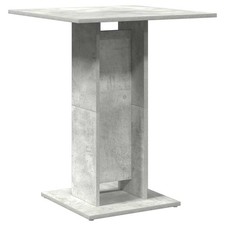 BistroTable Concrete Grey Engineered Wood Bar Table Patio Furniture vidaXL