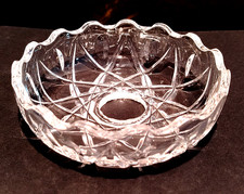 BOBECHE IN BOHEMIAN CRYSTAL, Ø 115 MM, HOLE 30 MM, REPLACEMENT CHANDELIER