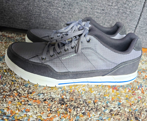 Skechers mens grey charcoal - skechers, grey/charcoal
