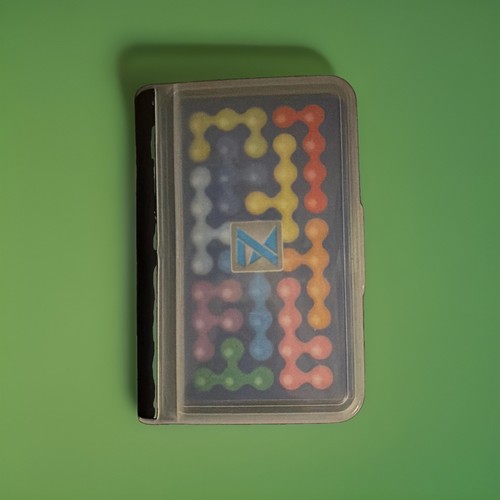 Multicolour plastic puzzle - multicolour,