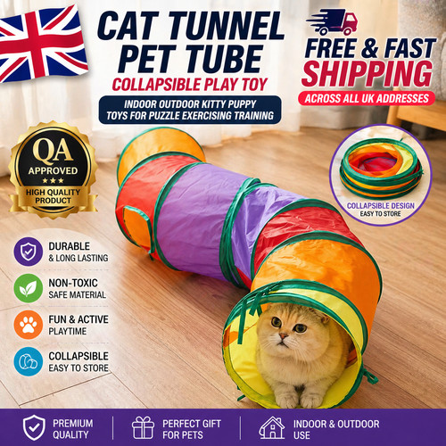 Collapsible cat tunnel - collapsible,