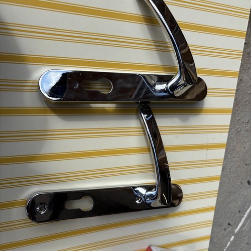 Polished chrome lever door - lever,