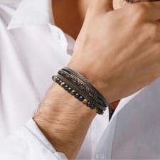 Mens braided fashion bracelets - braided,