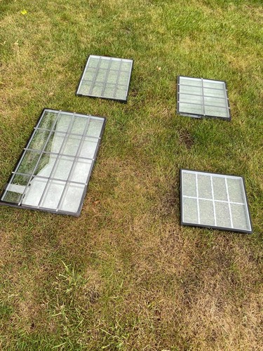 Double glazed leaded clear - , and