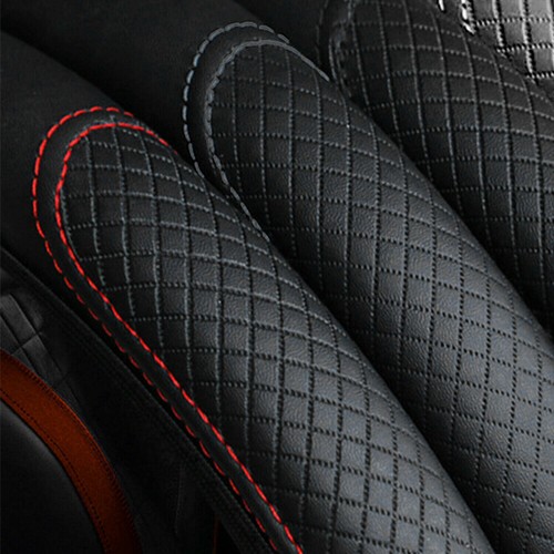Leather car steering - steering, wheel