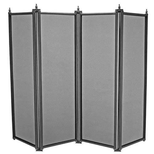 Regency fold black fireguard - regency,